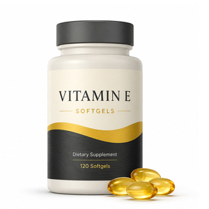 Vitamine E Naturelle Pure en Gros 400 UI Extrait Supplémentaire Tocotriénols 300 mg Antioxydant Adulte Gélules Souples 60 Unités Support ODM/OEM - Product Image 1