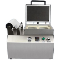 Machine de conditionnement de peau sous vide par thermoformage automatique de fruits de mer/poisson/saumon/crevettes petite machine de thermoformage sous vide