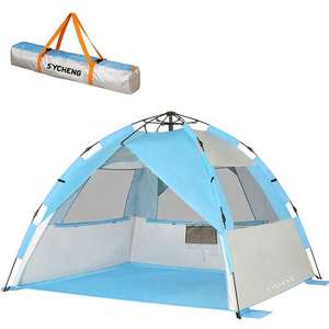 Tienda de playa portátil de un dormitorio de Venta caliente personalizable y de apertura rápida para acampar con protector solar - Product Image 1