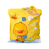 Sac de voyage en plastique, logo personnalisé à bas prix, emballage flexible, mignon, pochette de mystère pour papeterie, sac de boîte à stores, vente en gros
