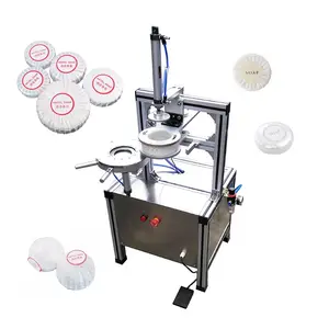 SEMI-AUTOMATIC ROUND SOAP PLEAT PACKING MACHINE HOTEL SOAP PLEAT WRAPPING PACKAGING MACHINE