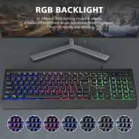 Clavier d'ordinateur de bureau avec Logo personnalisé, 102 touches, clavier filaire, espagnol, anglais, arabe, russe