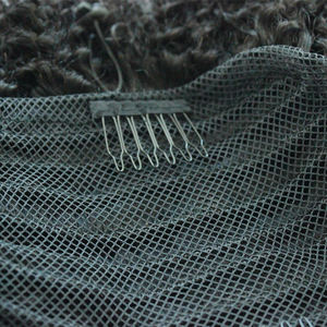 8 pulgadas Afro Puff moño de cabello humano moño postizo para mujer peluca cordón Cola de Caballo rizado Clip en extensiones cola de caballo - Product Image 5