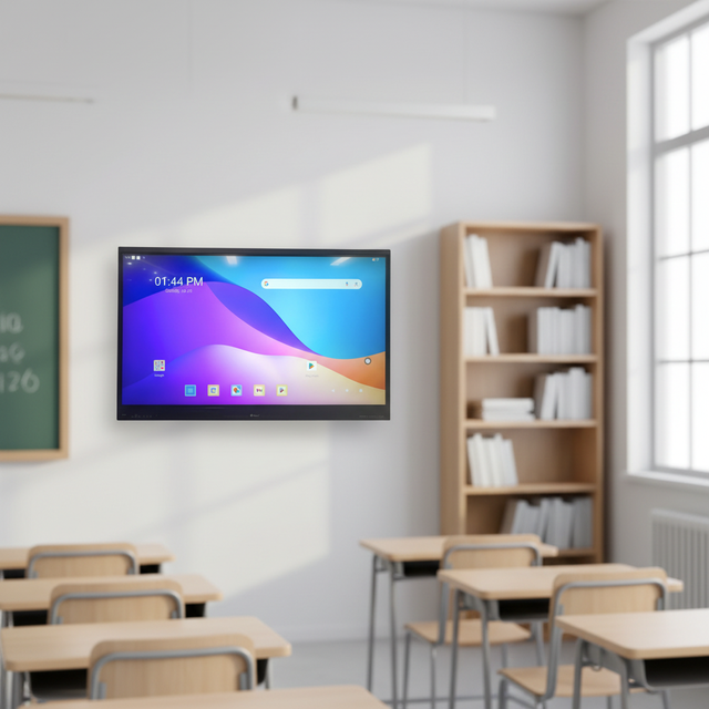 Certified All-In-One Interactive Flat Panel Android Supported Dual System 4K 40-Touch Aluminum Frame Whiteboard Type Interactive