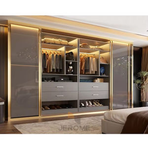 Thiết kế nội thất toàn bộ ngôi nhà, đồ nội thất phòng ngủ hiện đại cao cấp, tủ quần áo walk-in với cửa trượt kính cường lực - Product Image 2