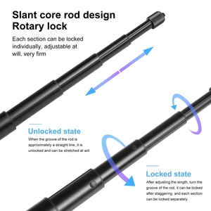 PULUZ vành đai thắt lưng gắn kết dây đeo với Selfie Stick <span class=keywords><strong>Monopod</strong></span> cho GoPro hero10 màu đen và khác Panorama hành động máy ảnh - Product Image 5