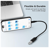Adaptateur USB Type C vers USB 2.0, câble adaptateur USB C mâle vers USB A femelle OTG pour clé USB/lecteur de carte/téléphone/tablette
