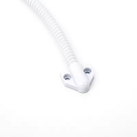 Protector de Cable para Cerraduras Inteligentes, de Aleación de Zinc, Blanco, de 40 cm, Resistente a los Rayos UV y a los Daños, Personalizado