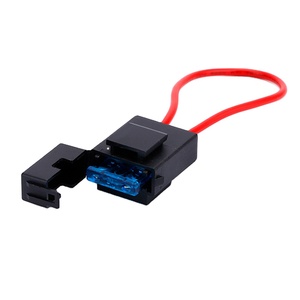 WELFNOBL Cable personalizado Cable rojo impermeable Tamaño mediano 32V Automotive Inline Ato Medium 16AWG 2-40A <span class=keywords><strong>Portafusibles</strong></span> de hoja de barco de coche - Product Image 2