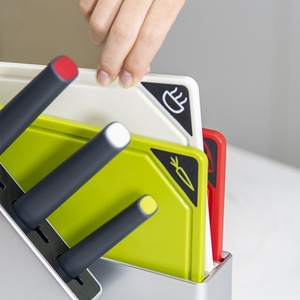 7PCS Cutting <b>Board</b> Set Stainless Steel Kitchen Knife Set Chef Knife Kitchen <b>Tools</b> Cutting <b>Board</b> Set with Storage Stand - Product Image 5