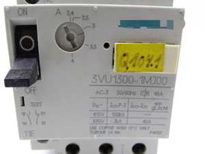 Controlador PLC 3VU1300-1MJ00 para Motor, Arrancador de Motor 3VU1300-1MJ00, Controlador PLC - Product Image 1