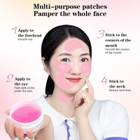 Patchs Masques Yeux au Collagène et Peptides Roses 30 Paires Anti-Cernes Anti-Poches Raffermissants Anti-Rides Hydratants Véganes 24k Marque Privée OEM