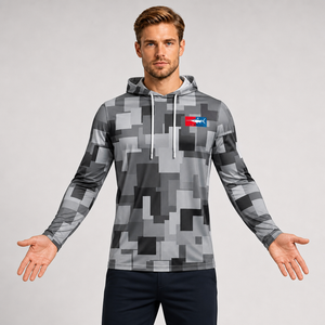 Camisa de Pesca con Capucha y Manga Larga para Hombre, Camuflaje, Protección Solar UPF 50, Anti-UV, Secado Rápido - Product Image 2