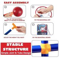 Jeu de tir au basket-ball d'extérieur et d'intérieur, portable, facile à transporter, jeu d'arcade de basket-ball pour enfants pour les moments de loisirs