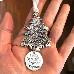Custom metallo albero di natale ornamenti digitali stampati <span class=keywords><strong>souvenir</strong></span> per borse e auricolari custodie perfetti regali di natale - Product Image 1