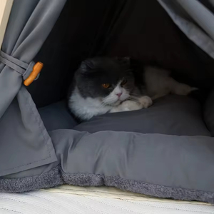 BunnyHi PET044 extérieur lavable Portable chiot doux <span class=keywords><strong>tipi</strong></span> pour animaux de compagnie tente chien chat maison tente pour animaux de compagnie <span class=keywords><strong>avec</strong></span> <span class=keywords><strong>lit</strong></span> - Product Image 3