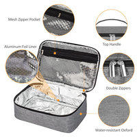 Sac isotherme isotherme de sac de bento portatif pour des pique-niques de BBQ de camping