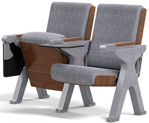 Silla Moderna VIP para Auditorio, Asiento de Lujo para Cine y <span class=keywords><strong>Teatro</strong></span>, Reposabrazos Ajustables, Asiento Deslizante de Tela para Sala de Conferencias y Escuela - Product Image 2