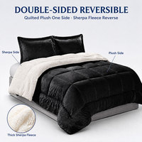 Ensemble de couettes en peluche de luxe doux double face de qualité supérieure King Size personnalisé en gros pour les hôtels Style simple