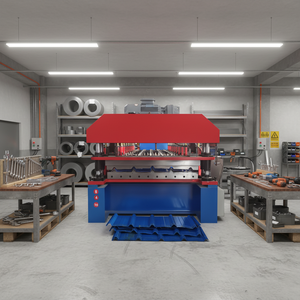 Durable Trapezoid Panel Ibr Roof Sheeting Roll Forming Machine Steady Performance <b>Sheet</b> Metal Forming Machine Manufacture Price - Product Image 1