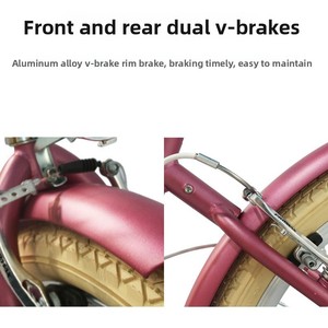 Vélo de ville 26 pouces pour femme, idéal pour <span class=keywords><strong>la</strong></span> plage, les courses, les loisirs, les étudiants, 7 vitesses, <span class=keywords><strong>fourche</strong></span> à suspension, cadre en acier haute teneur en carbone, pneus robustes - Product Image 3