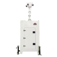 Torre de Seguridad CCTV Móvil IP65 Impermeable con Mástil de 6m y Resistencia al Viento de 117km/h para Perímetros Fronterizos y Campos de Fútbol
