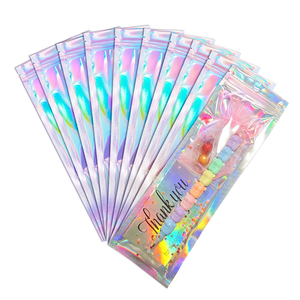 Tùy chỉnh Yin và Yang túi in Holographic + Trong Suốt Mylar Túi Ziplock Nắp kéo phân hủy sinh học bao bì túi nhựa - Product Image 4
