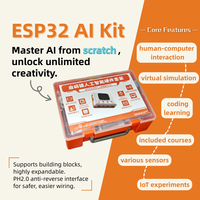 Kit de capteurs STEM Qimayuan ESP32 Modèle P2 avec modules anti-inversion, programmation graphique par blocs, jouet robotique compatible briques, pour l'école