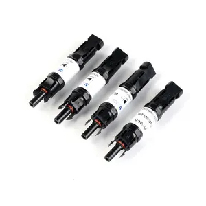 Solar PV 20A Fuse Connector IP68 Waterproof 1000V in-line Fuse Holder Male Female Black Solar Connector Plug