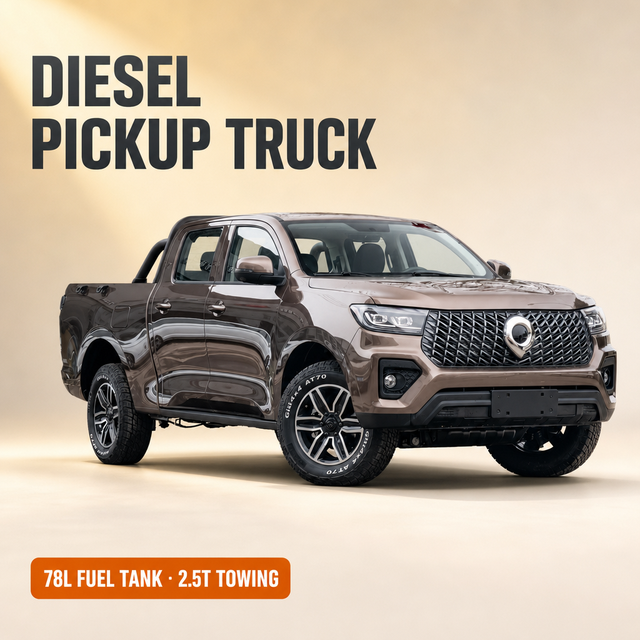 GWM Poer Manual Car 6MT 4x4 Diesel Pickup Truck 2.0T 400N.m Double Cab New Cars 2026