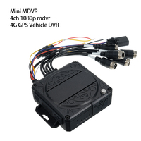 Mini MDVR 4 canaux avec carte TF, 1080P H.265, 4G, GPS, IA, ADAS, G-Sensor, pour la surveillance vidéo des camions de logistique, des fourgons et des flottes, solution OEM d'usine