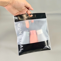 Emballage de serviette cosmétique pochette EVA fermeture éclair logo personnalisé PVC voyage clair petite trousse de maquillage transparente