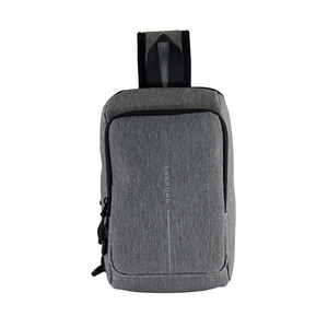Sac de poitrine en PU ultra-léger pour homme, personnalisé en usine, sac à bandoulière simple pour voyage et moto, fermeture éclair - Product Image 3