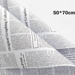 Fotografia 50x70cm carta marrone sfondo di giornale inglese per sfondo regalo ornamento alimentare - Product Image 6