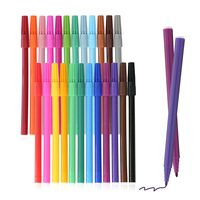 Marqueurs lavables non toxiques aux couleurs douces, ensemble de marqueurs populaires à pointe feutre pour aquarelle et graffiti