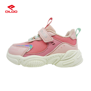 QILOO 2025, zapatillas de deporte de cuero personalizadas para niños pequeños, zapatillas de correr suaves y transpirables para <span class=keywords><strong>bebés</strong></span>, niñas y niños, Material de plantilla de goma - Product Image 5