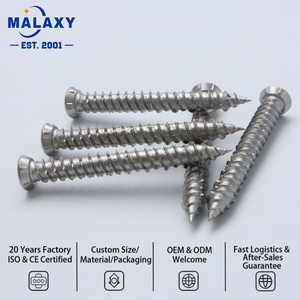 MALAXY Source Factory Clous à béton autotaraudeurs galvanisés à tête cruciforme DIN 7972 pour quincaillerie de meubles - Product Image 1