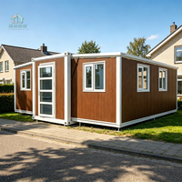 Maison préfabriquée certifiée CE de 20 pieds, conteneur habitable standardisé, extensible et pliable pour l'import-export international