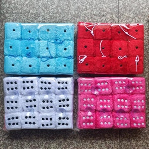 Nhà Máy Bán Buôn Sang Trọng Keychain Tùy Chỉnh 7.5*7.5Cm 2 Trong 1 <span class=keywords><strong>Dice</strong></span> Keychain 6 cái/bộ Cho Quà Tặng - Product Image 2