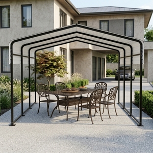 Estructuras Metálicas Premium <span class=keywords><strong>para</strong></span> Estacionamiento de Autos, Cobertizos <span class=keywords><strong>Metálicos</strong></span> <span class=keywords><strong>para</strong></span> Exteriores, Kits de Construcción de Garajes, <span class=keywords><strong>Precio</strong></span> de Fábrica, Mayorista - Product Image 3