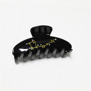 FLEUR DE MIEL Ancienne 10.5cm Style Étoile Lune Grande Ourse Fil D'or Élégant Acétate <span class=keywords><strong>Pince</strong></span> À Cheveux <span class=keywords><strong>Crabe</strong></span> - Product Image 5