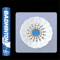 Volants de badminton professionnels de niveau tournoi, légers et durables, en plumes de canard de qualité OEM hybride premium, avec tête en liège sandwich, 2 couches