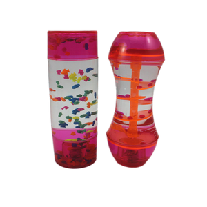 Wholesale Innovative Oil Bubble <strong>Timer</strong> Fish Animals Plastic Gourd Shape Rotating Liquid Hourglass LED Blue <strong>Sand</strong> Durable - Product Image 2