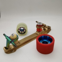 Roues en PU à rebond élevé personnalisées, dureté 92A-98A, moyeu en alliage d'aluminium pour patins à roulettes, roller derby, intérieur/extérieur