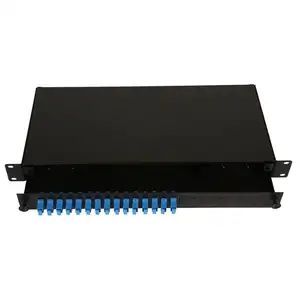 24 Port ODF SC LC 19 inch rack mount sliding type Fiber Optic Patch Panel