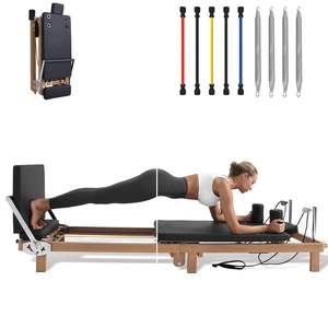 CZFIT Vente en gros de machines de Pilates Reformer personnalisées avec logo, cadre en bois d'érable, Reformer de Pilates en bois pour usage en studio - Product Image 1