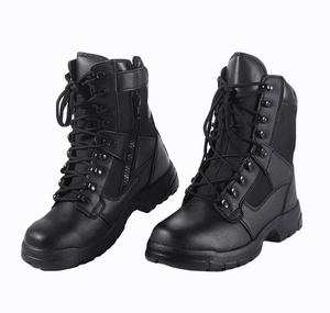 Botas de Trabajo TSC0106, de Cuero, con Puntera y Plantilla de Acero, Impermeables, Resistentes a Ácidos, Tipo Combate, Económicas - Product Image 2