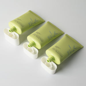 عينة مجانية 30-40 أنابيب ضغط بلاستيكية مسطحة مع سدادة كريم Bb أنبوب فائق واقي من الشمس لتعبئة مستحضرات التجميل - Product Image 5