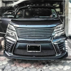 Parachoques delantero de fibra de vidrio tipo SLKB para Toyota Vellfire serie 20 AH20 2008-2015 - Product Image 2