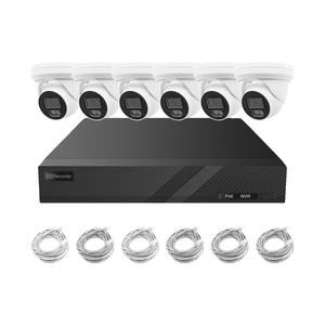 Kits POE 8CH 6X 4MP Tourelle Caméras IP d'intérieur P2P Contrôle à distance Détection humaine et véhicule Sécurité à domicile Système de caméra CCTV - Product Image 3